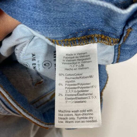 J. Crew Vintage Straight Jeans Women's Size 25 Denim Fringe Hem Distressed Jeans - Picture 10 of 10